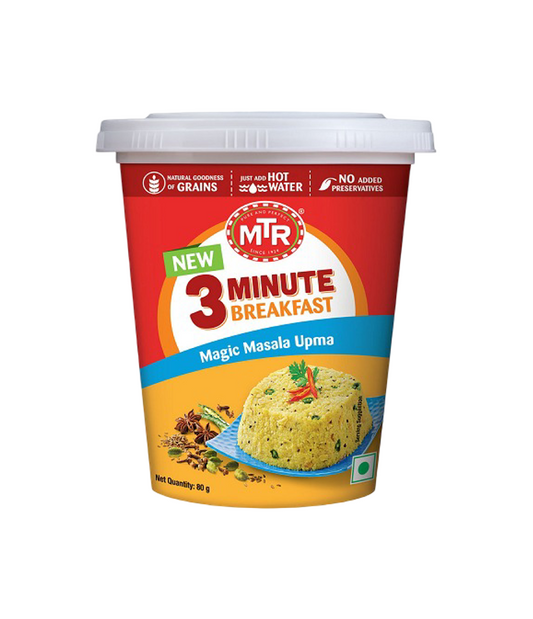 MTR Magic Masala Kharabhath Upma Cuppa 80g Ready-to-Eat Instant Indian Snack from Worldfoodhub