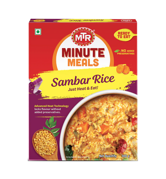 MTR Ready-to-Eat Sambar Rice - Authentic South Indian Meal | Worldfoodhub