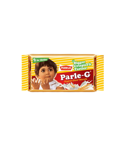 Parle G biscuits with milk and wheat goodness, available at WorldFoodHub