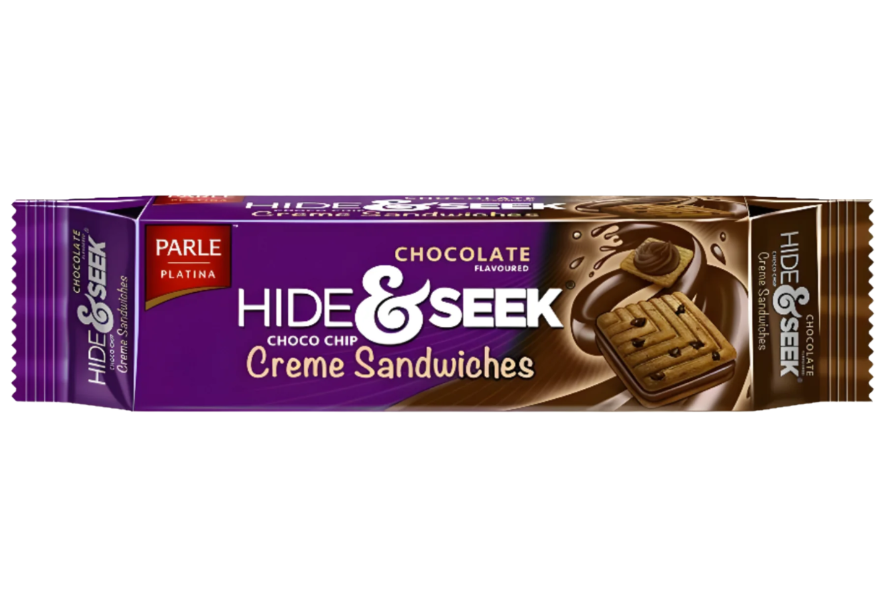 Parle Hide & Seek Choco Chips Creme Sandwich Biscuits 120g - Worldfoodhub