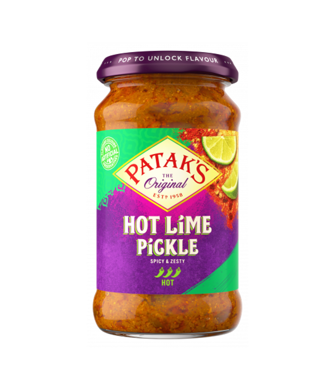 Buy Patak's Hot Lime Pickle 250ml Online – Spicy & Tangy Indian Condiment – WorldFoodHub