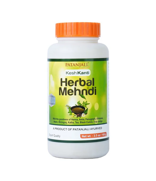 Buy Patanjali Herbal Mehandi Henna 100g Online | Natural Hair Color & Conditioner | Worldfoodhub