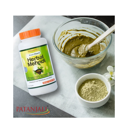 Buy Patanjali Herbal Mehandi Henna 100g Online | Natural Hair Color & Conditioner | Worldfoodhub