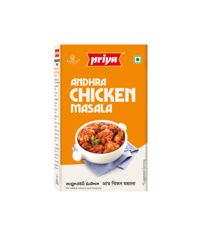 Priya Andhra Chicken Masala - Authentic Andhra Spice Blend for Curries and Grills - WorldFoodHub