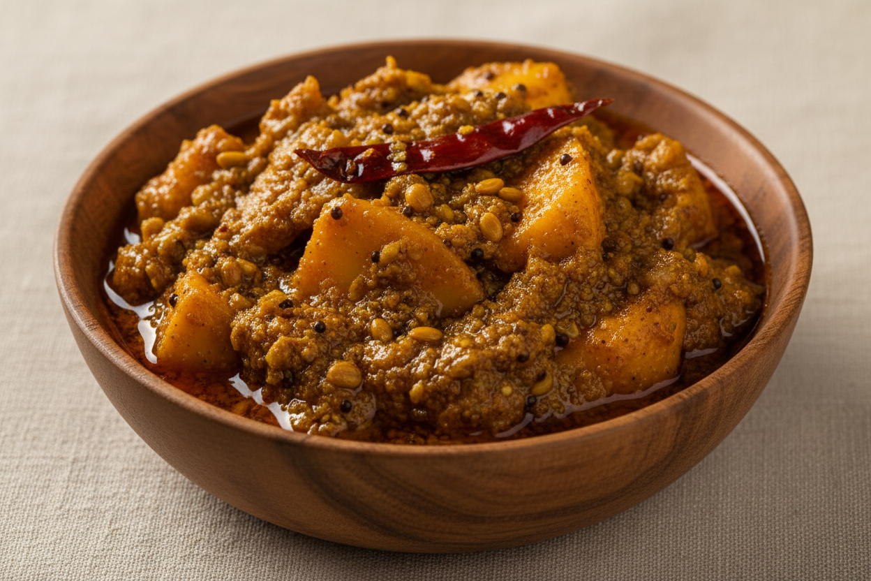 Buy Priya Cut Mango Pickle Without Garlic 300g Online at WorldFoodHub – Authentic Indian Mango Pickle