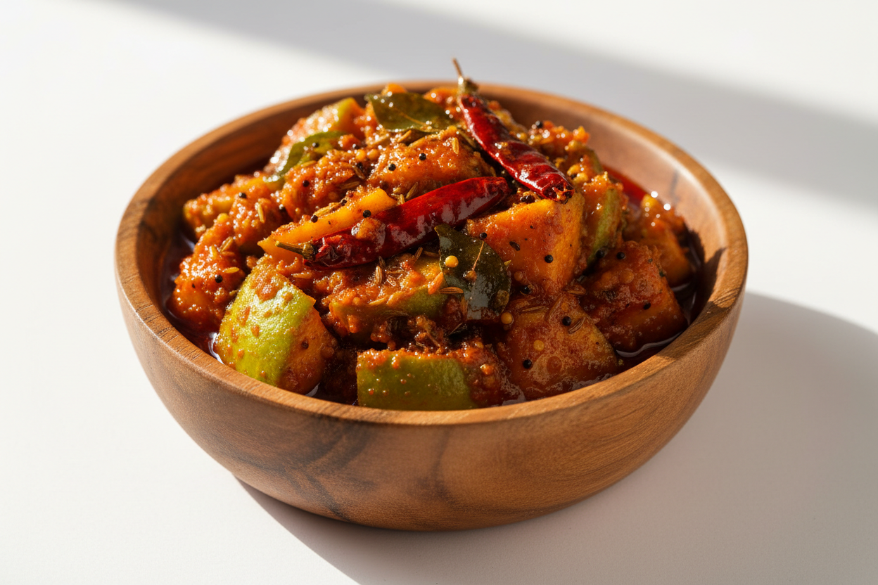 Buy Priya Mango Avakaya Pickle without Garlic Online – Authentic South Indian Pickle at Worldfoodhub