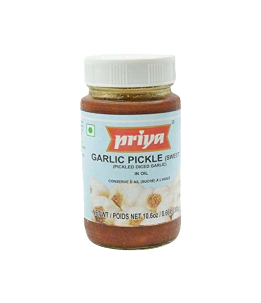 Buy Priya Garlic Pickle Sweet online at Worldfoodhub – Authentic Indian pickle with a sweet twist. Perfect for Indian meals and fusion dishes.