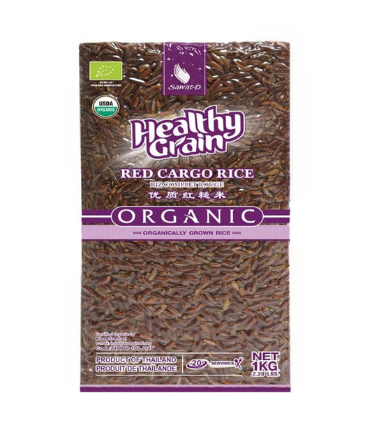 Buy Sawat D - ORGANIC Black Cargo Rice (Riceberry) online at Worldfoodhub | Premium Thai Whole Grain Rice