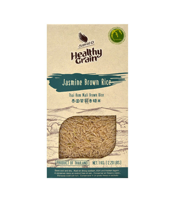 Buy SAWAT-D Organic Jasmine Brown Rice Online at Worldfoodhub | Premium Quality Whole Grain Rice