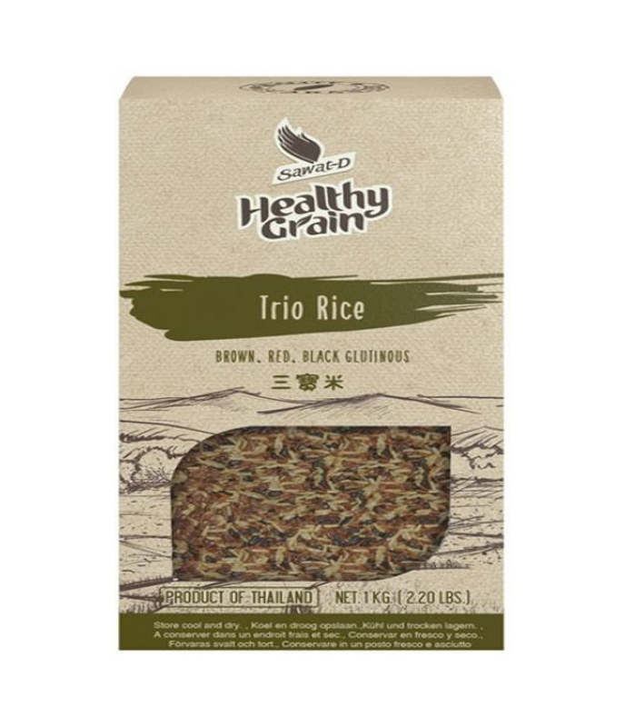 Buy SAWAT-D TRIO Rice Brown, Red & Black Online at Worldfoodhub | Premium Mixed Whole Grain Rice for Healthy Eating