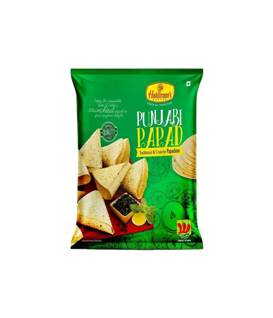 Worldfoodhub – Haldiram Punjabi Papad – Authentic Indian Crispy Snack