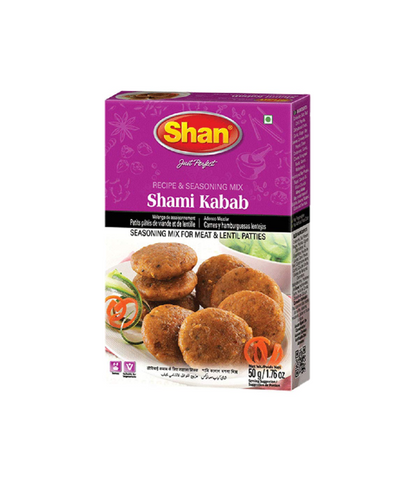 Shan Shami Kabab Masala 50g – Authentic Pakistani spice mix for Shami Kababs, available at WorldFoodHub