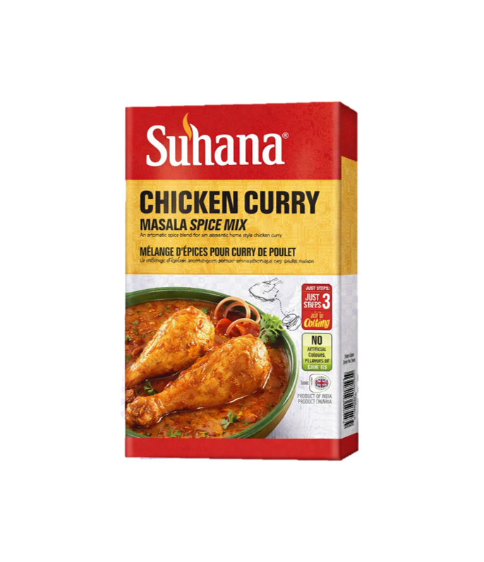 Suhana Chicken Curry Mix 80g – Aromatic Indian Spice Blend Available on Worldfoodhub