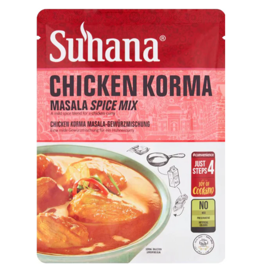 Suhana Chicken Korma Mix 50g available at Worldfoodhub for rich and authentic Indian korma