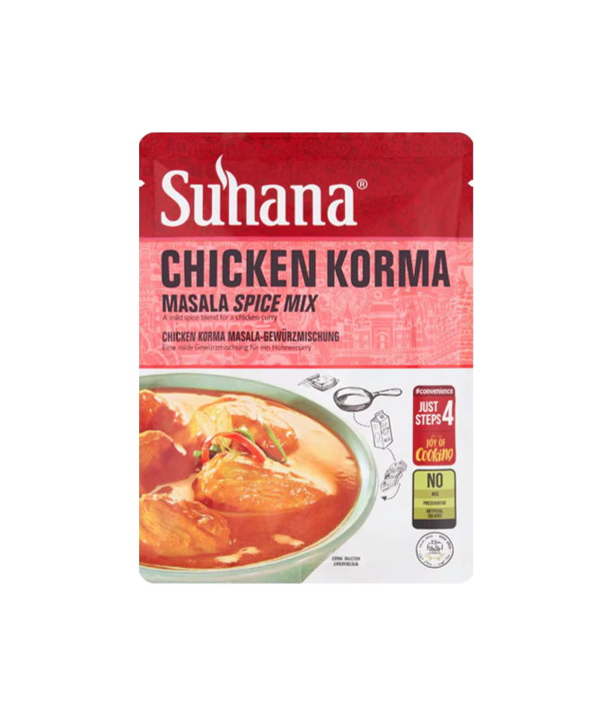 Suhana Chicken Korma Mix 50g available at Worldfoodhub for rich and authentic Indian korma