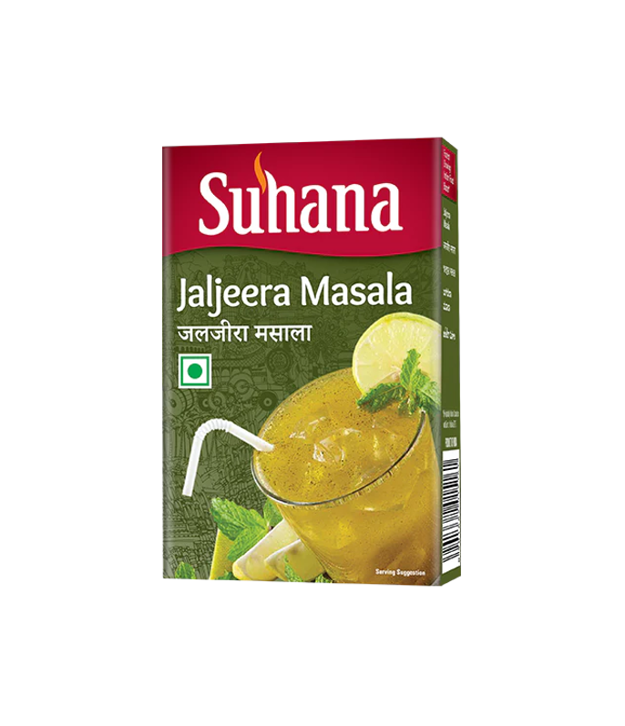 Suhana Jal Jeera Masala 50g Packaging Available on Worldfoodhub