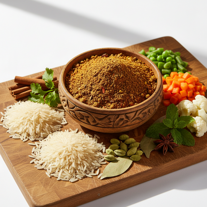 Suhana Vegetable Biryani Mix Pack on Worldfoodhub, premium Indian rice spice mix for flavorful biryani