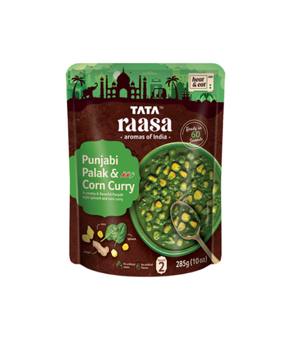 TATA RTE Punjabi Palak Sweet Corn Curry - Ready-to-Eat Meal (300g) - Worldfoodhub