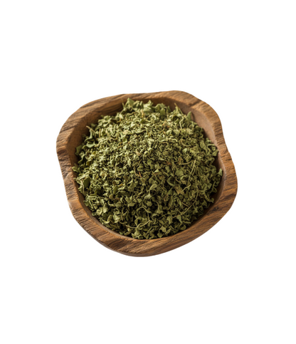 TRS Kasuri Methi Dried Fenugreek Leaves (100g, 500g) available at Worldfoodhub for authentic Indian cooking