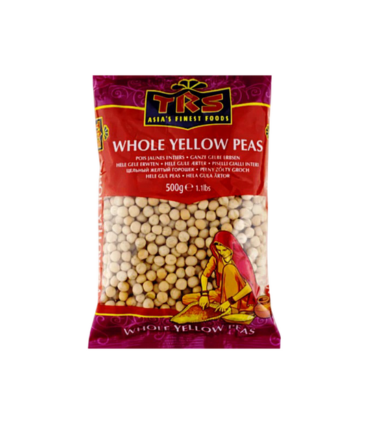 Buy Packaged whole yellow peas with TRS branding on worldfoodhub