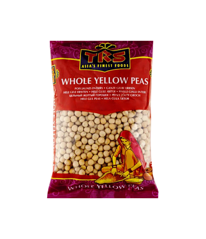 Buy Bag of whole yellow peas with a red label on worldfoodhub