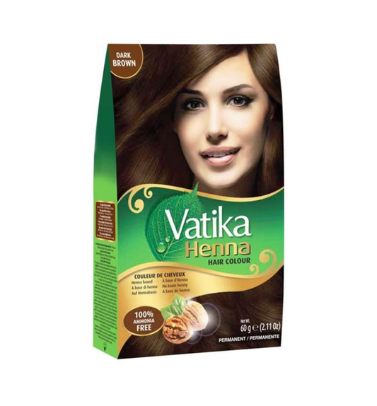 Vatika Henna Hair Colour Dark Brown – Natural Hair Dye – WorldFoodHub