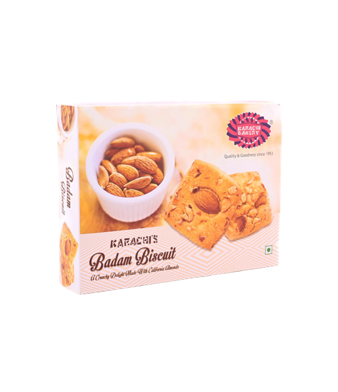 Karachi Bakery Vegan Almond Biscuits available at Worldfoodhub - Nutty and Vegan Snack from India