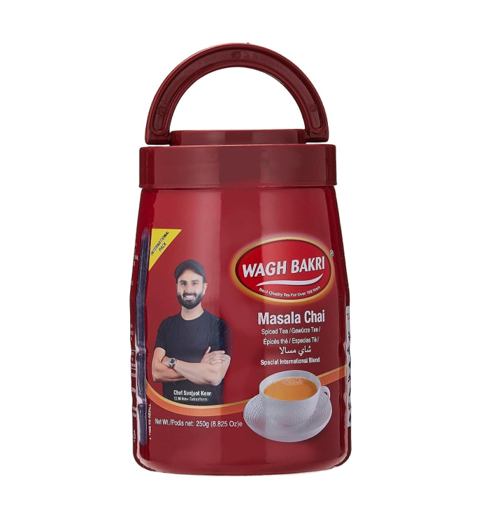 Buy Wagh Bakri Premium Masala Chai – Authentic Indian Spiced Tea at Worldfoodhub. Perfect blend of black tea and aromatic spices for a refreshing chai experience.