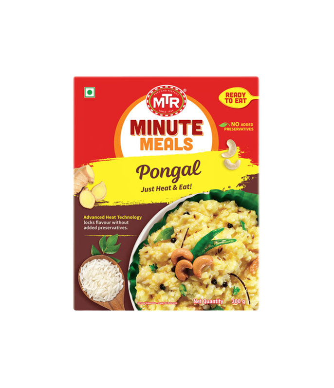 Authentic MTR Ready-to-Eat Pongal 300g – Traditional South Indian Delicacy