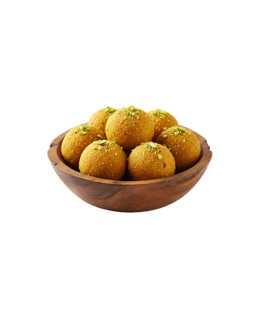 Premium Besan Ladoo Traditional Indian Gram Flour Sweet – Authentic Festive Mithai Available at Worldfoodhub Europe