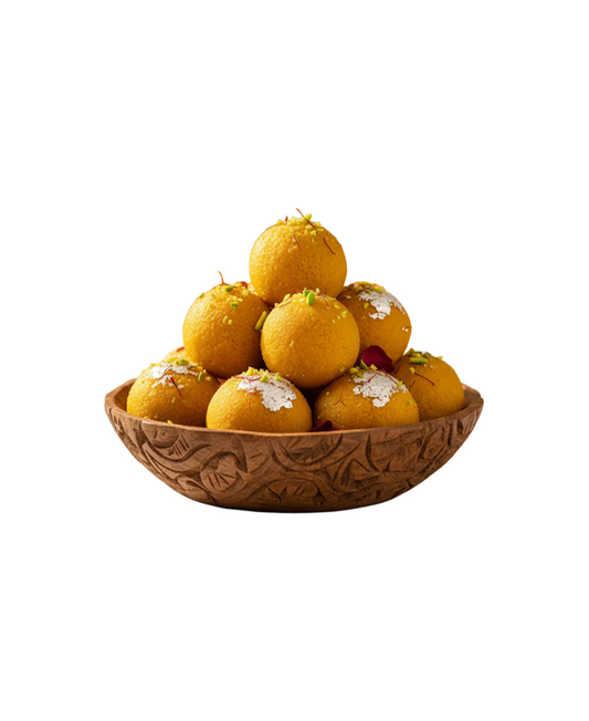 Premium Besan Ladoo Traditional Indian Gram Flour Sweet – Authentic Festive Mithai Available at Worldfoodhub Europe