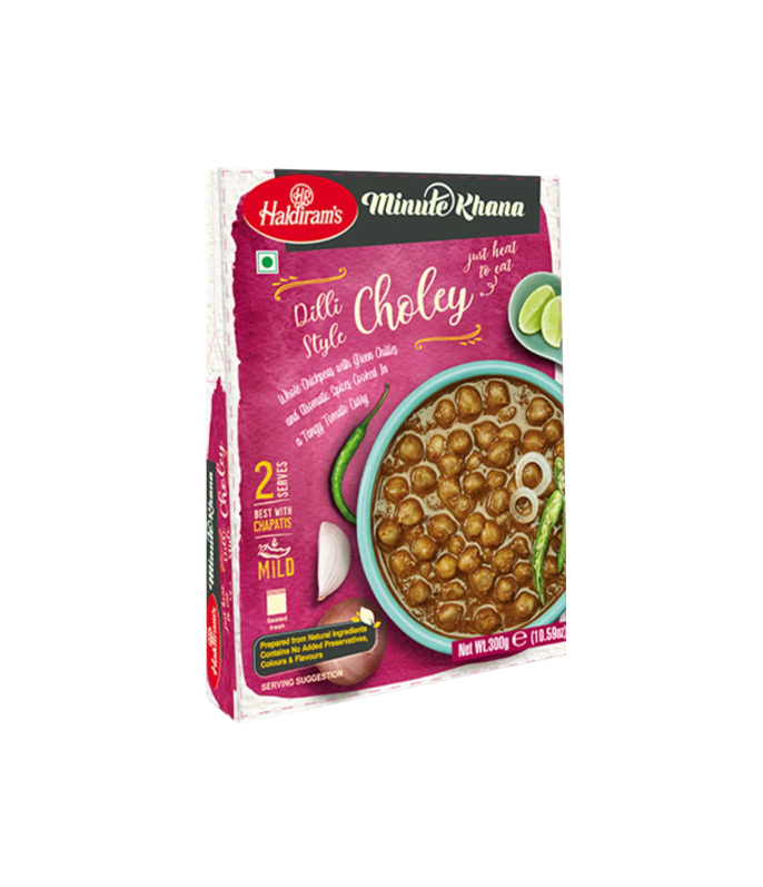 Buy Haldiram’s RTE Dilli Style Choley - Ready-to-Eat Chickpea Curry 300g on worldfoodhub