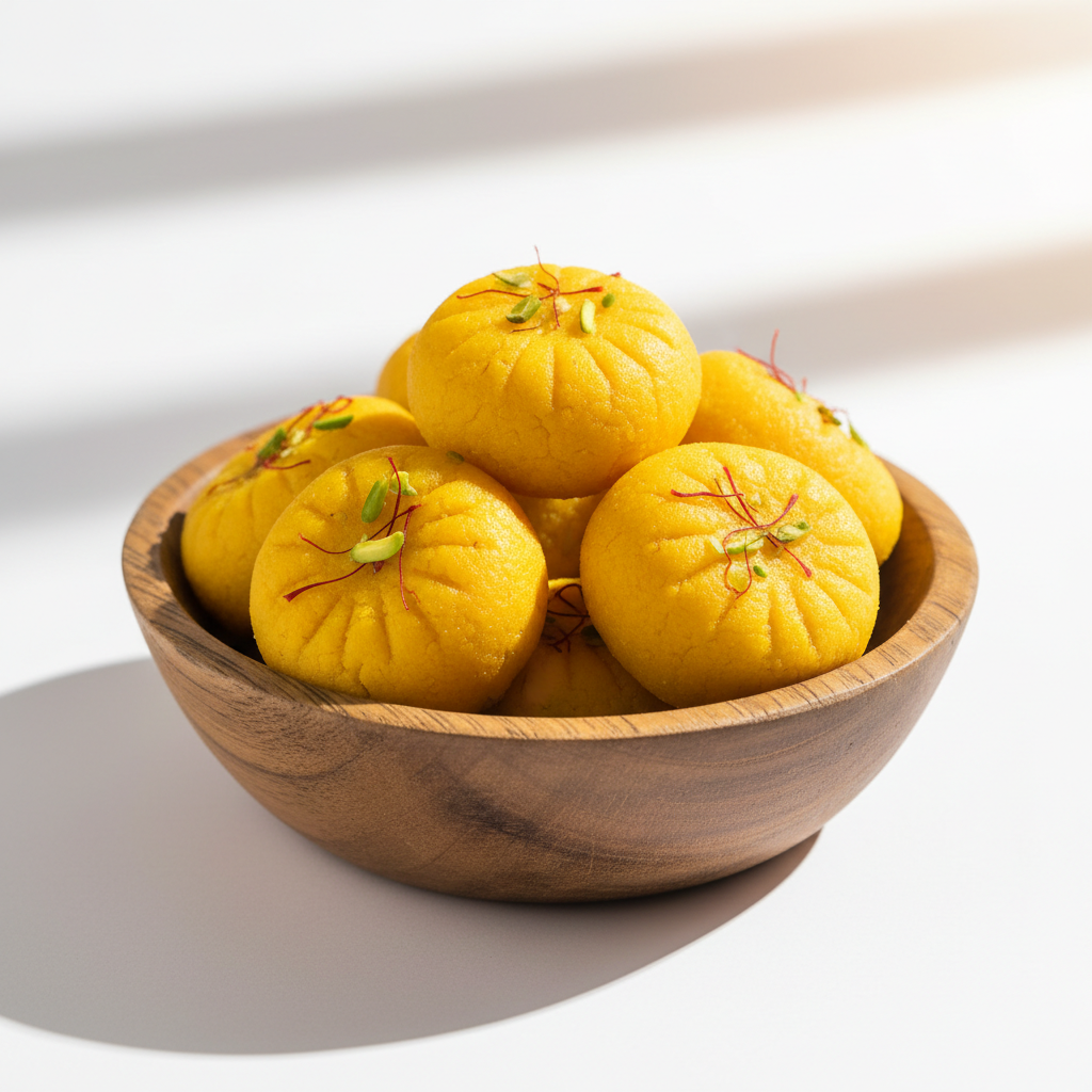 Premium Kesar Peda Saffron Indian Milk Sweet Traditional Mithai – Authentic Dessert Available at Worldfoodhub Europe