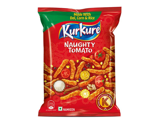 Kurkure Naughty Tomato 75g - Crispy Tomato-Flavored Snack from India | World Food Hub