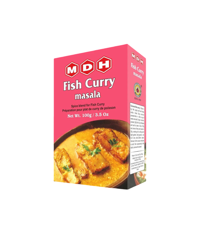 MDH Fish Curry Masala 100g pack available on Worldfoodhub – Authentic Indian spice blend for fish curry