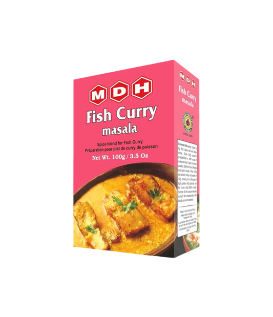 MDH Fish Curry Masala 100g pack available on Worldfoodhub – Authentic Indian spice blend for fish curry