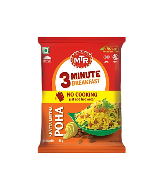 MTR Instant Poha RTE 80g - Authentic Indian Ready-to-Eat Snack | Worldfoodhub