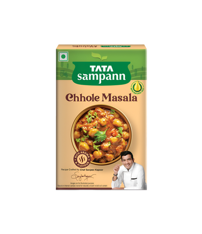Tata Sampann Chhole Masala pack available on Worldfoodhub, perfect for chickpea curries