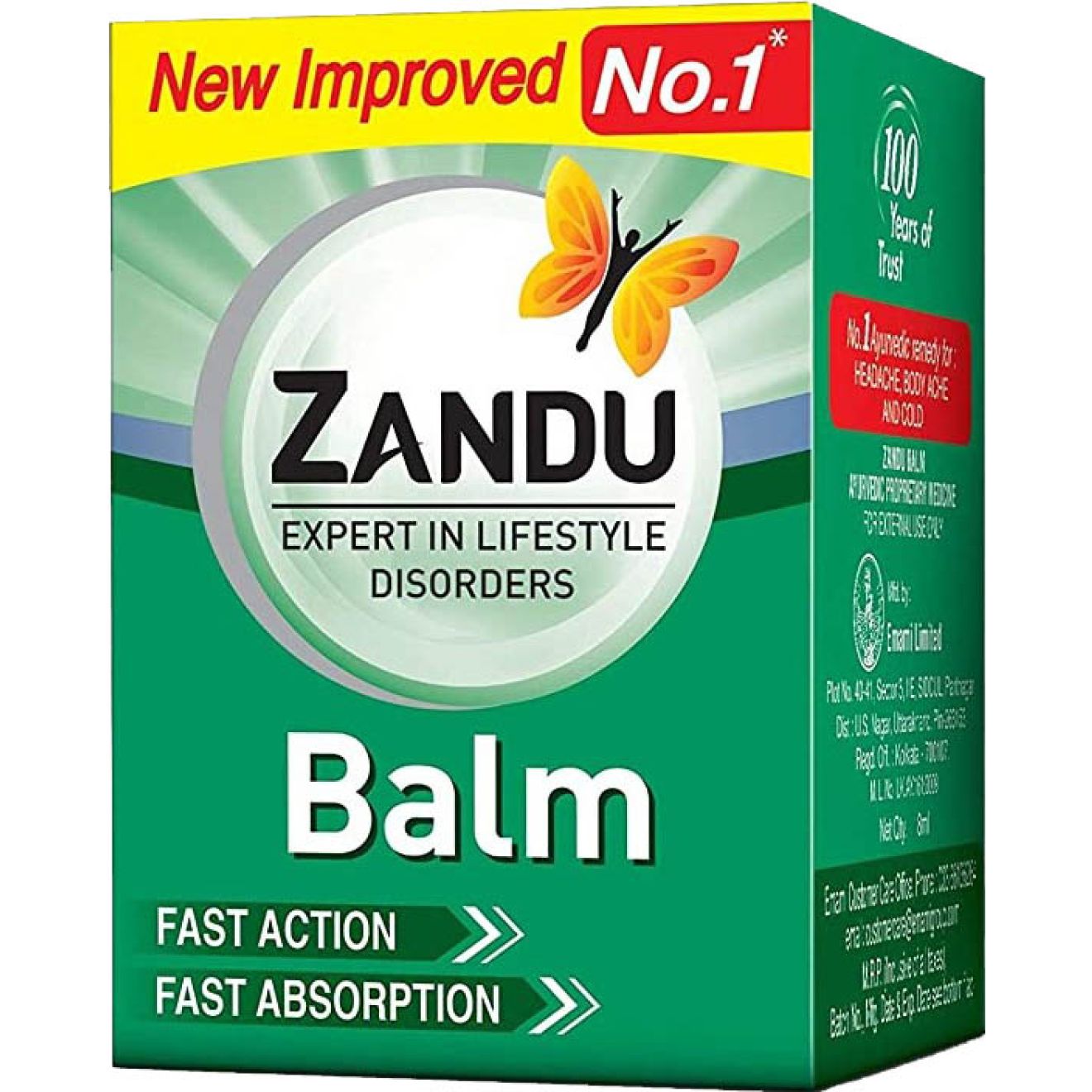 Zandu Balm 50ml - Natural Pain Relief Ointment Available on Worldfoodhub